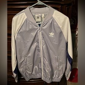Brand new men’s medium purple adidas long sleeve full zip up jacket!